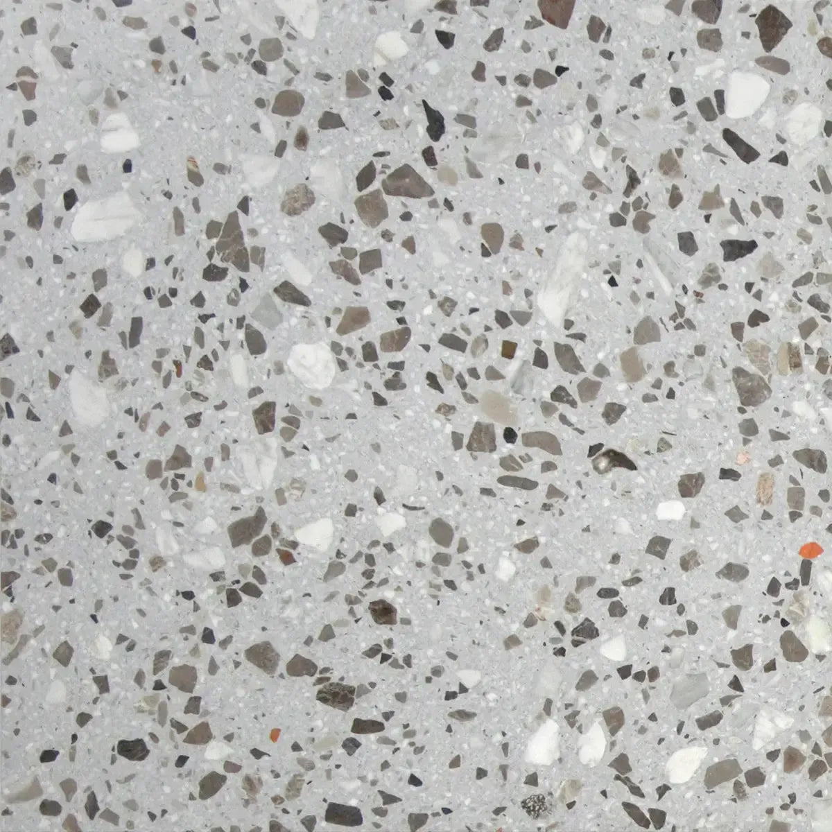 Gray and White Real Terrazzo Tile 24" x 24" | Tile Club