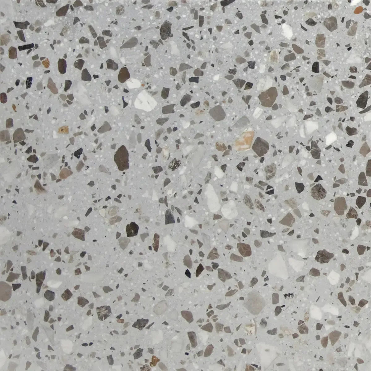 Gray and White Real Terrazzo Tile 24" x 24" | Tile Club