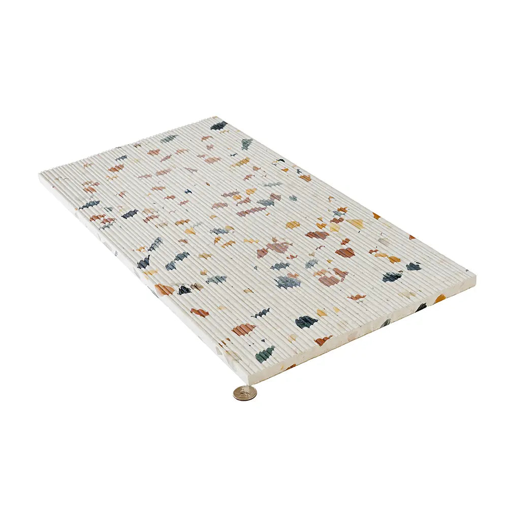 Terracotta Fluted Terrazzo Tile 12" x 24"