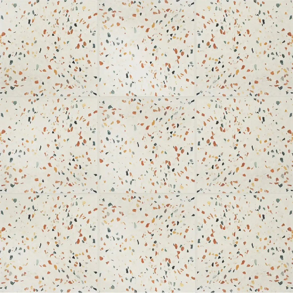 Terracotta Real Terrazzo Tile 24" x 24" | Tile Club