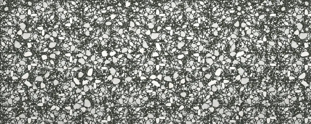 Black and White Real Terrazzo Tile 24" x 24" | Tile Club