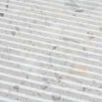 Coastal Sky Ridged Terrazzo Tile 12" x 24" | Tile Club