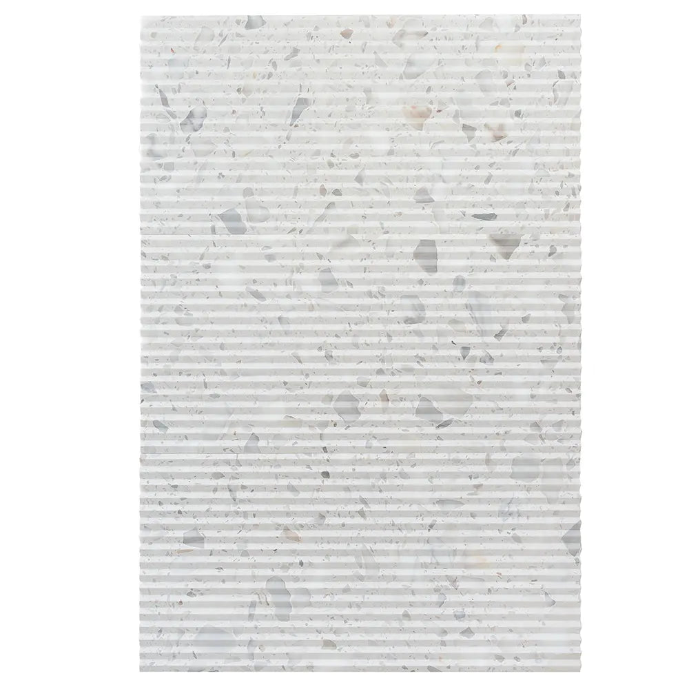 Coastal Sky Ridged Terrazzo Tile 12" x 24" | Tile Club