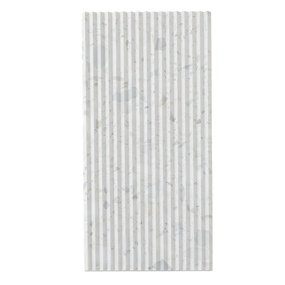 Coastal Sky Ridged Terrazzo Tile 12" x 24" | Tile Club