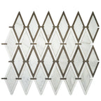 Medieval Diamonds Calacatta Gold & Lagos Azul Mosaic Tile | Tile Club