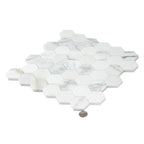 2" Calacatta Gold Hexagon Tile Honed | Tile Club