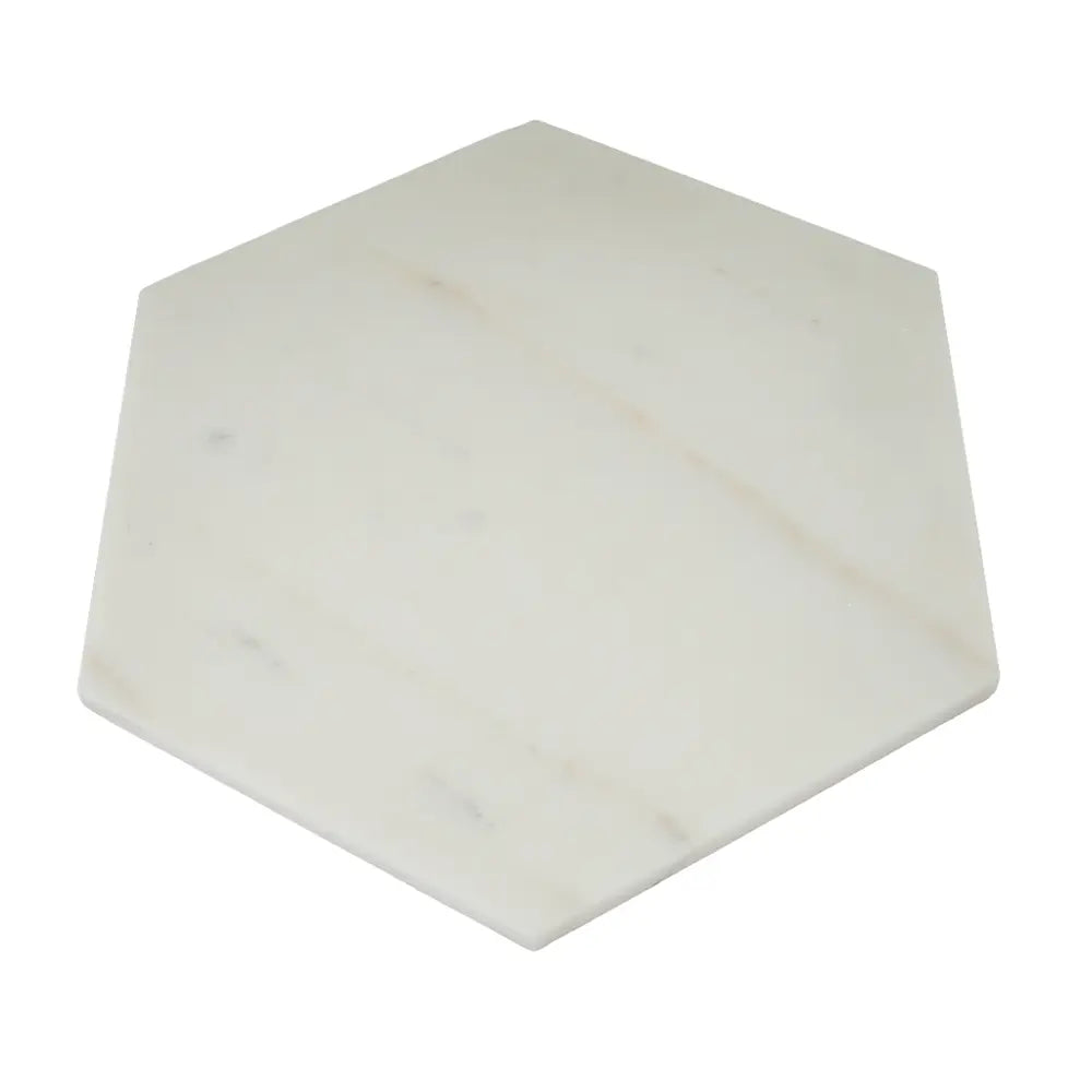 10" Calacatta Gold Marble Hexagon Tile Honed | Tile Club
