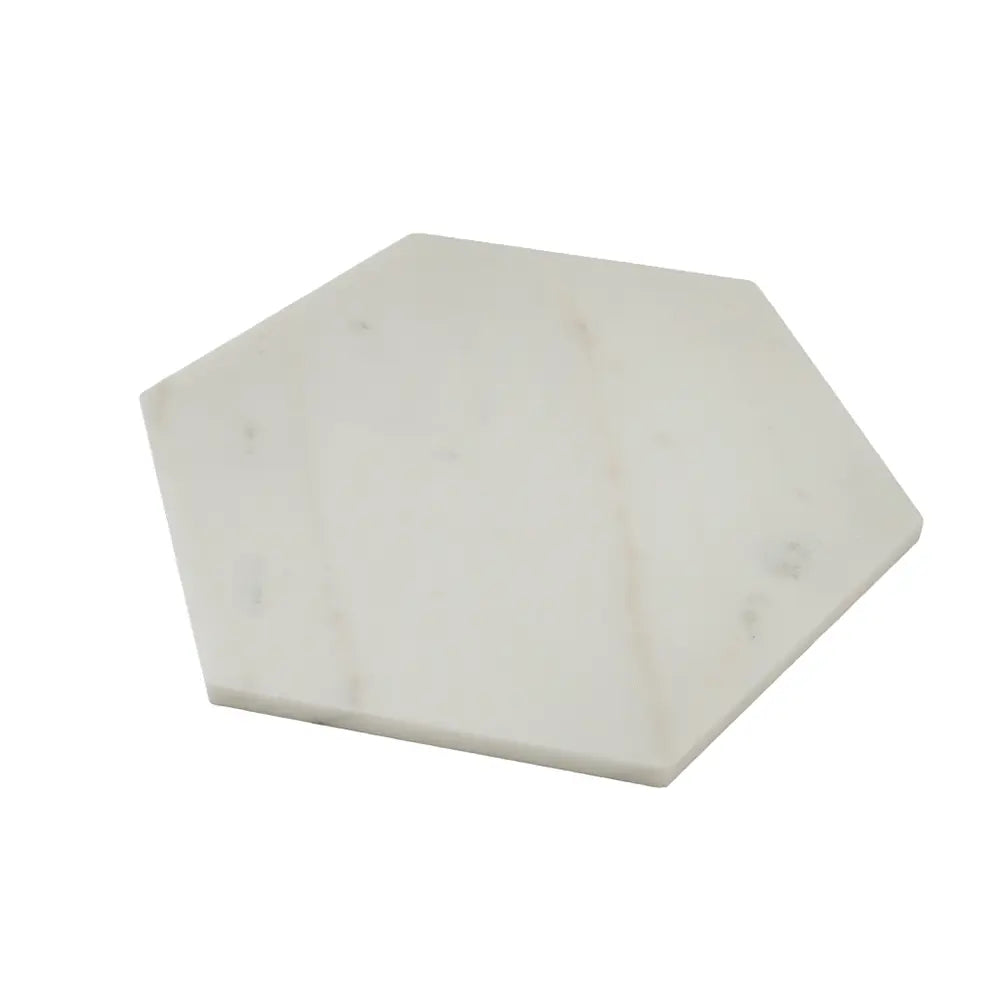 10" Calacatta Gold Marble Hexagon Tile Honed | Tile Club