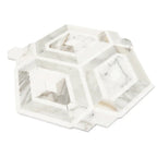Diamond & Hex Calacatta Gold Marble Mosaic Tile