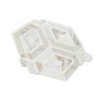 Diamond & Hex Calacatta Gold Marble Mosaic Tile