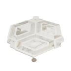 Diamond & Hex Calacatta Gold Marble Mosaic Tile
