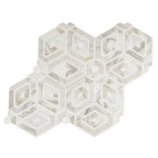 Diamond & Hex Calacatta Gold Marble Mosaic Tile