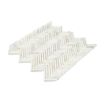Calacatta Gold Skinny Herringbone Mosaic Tile | Tile Club