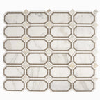 Calacatta Gold Octagon With Lagos Azul Dots | Tile Club