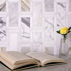 Calacatta Gold & Thassos Bricks Mosaic Tile