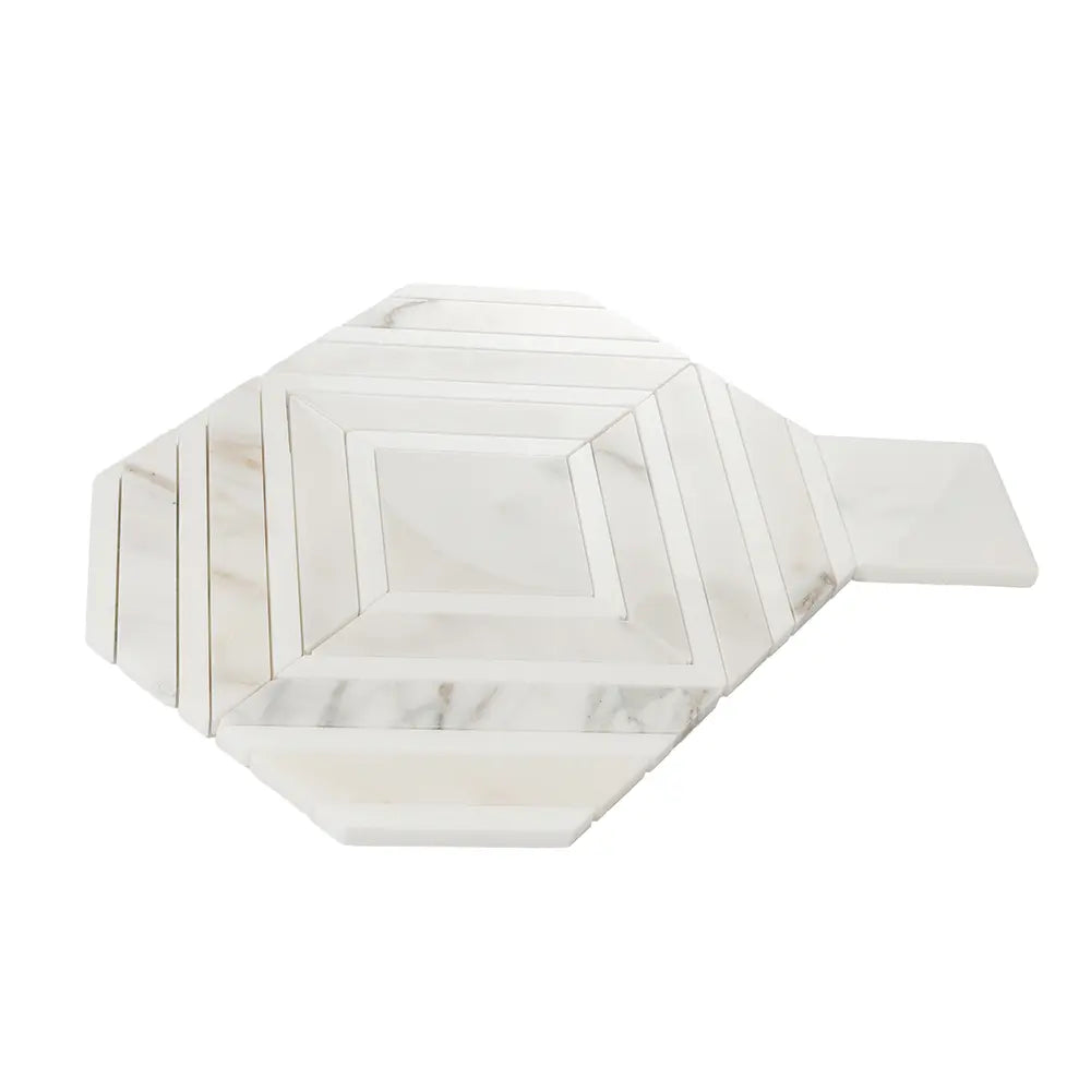 Calacatta Gold Diamond & Square Mosaic Tile | Tile Club