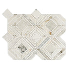 Calacatta Gold Diamond & Square Mosaic Tile | Tile Club