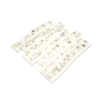 Calacatta Gold Waterfall Marble Mosaic Tile | Tile Club