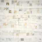 Calacatta Gold Waterfall Marble Mosaic Tile | Tile Club