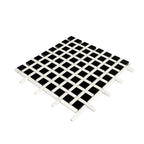 Boulevard Nero Marquina And Carrara Marble Mosaic Tile | Tile Club