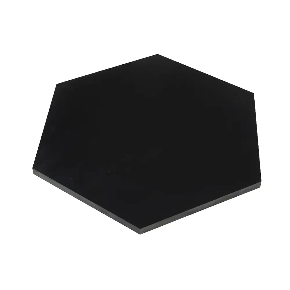 Nero Marquina 10 Inch Hexagon Honed Marble Mosaic Tile | Tile Club