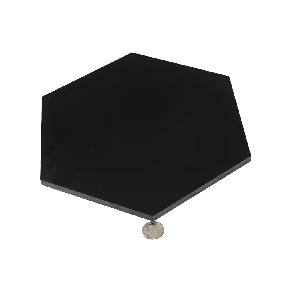 Nero Marquina 10 Inch Hexagon Honed Marble Mosaic Tile | Tile Club