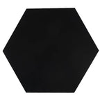 Nero Marquina 10 Inch Hexagon Honed Marble Mosaic Tile | Tile Club