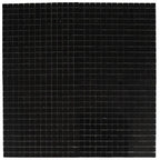 Nero Marquina 1X1 Polished Marble Mosaic Tiles | Tile Club
