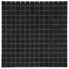 Nero Marquina 1X1 Polished Marble Mosaic Tiles | Tile Club