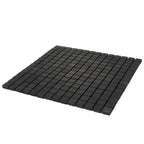 Nero Marquina Tumbled Square Marble Mosaic Tiles | Tile Club