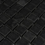 Nero Marquina Tumbled Square Marble Mosaic Tiles | Tile Club