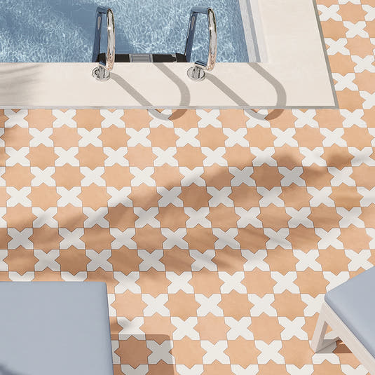 Carmel Terracotta Porcelain Star Tile | Tile Club