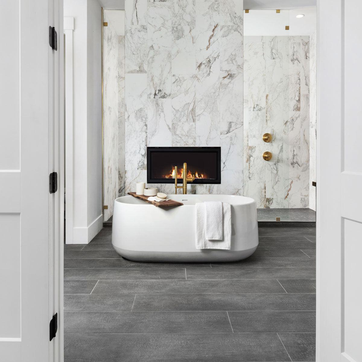 Kasai Notte 10x60" Rectified Porcelain Tile | Tile Club