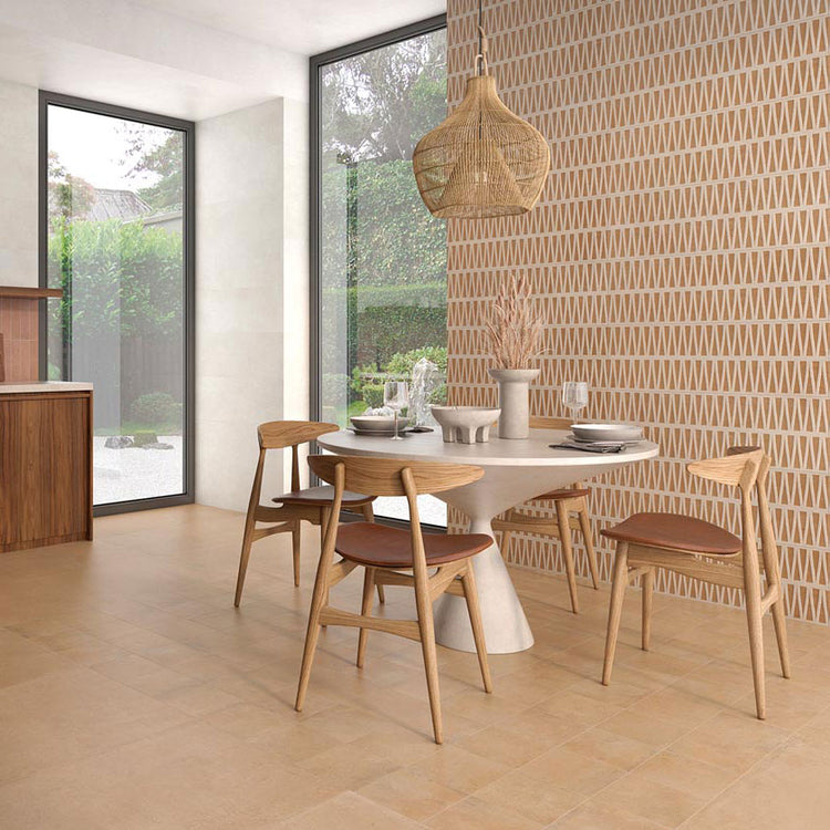 Tera Cotta Geometric Ceramic Wall Tile | Tile Club