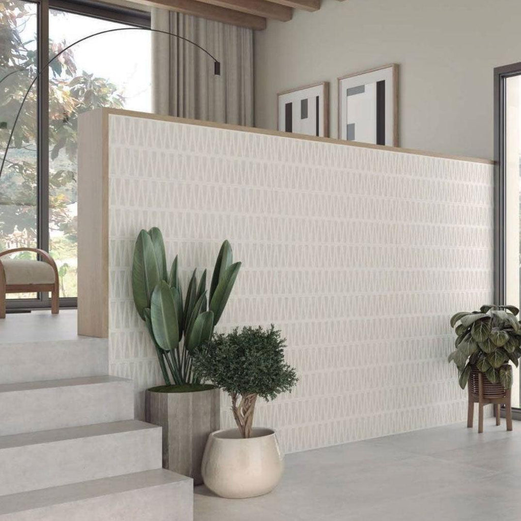 Tera Blanco Geometric Ceramic Wall Tile | Tile Club