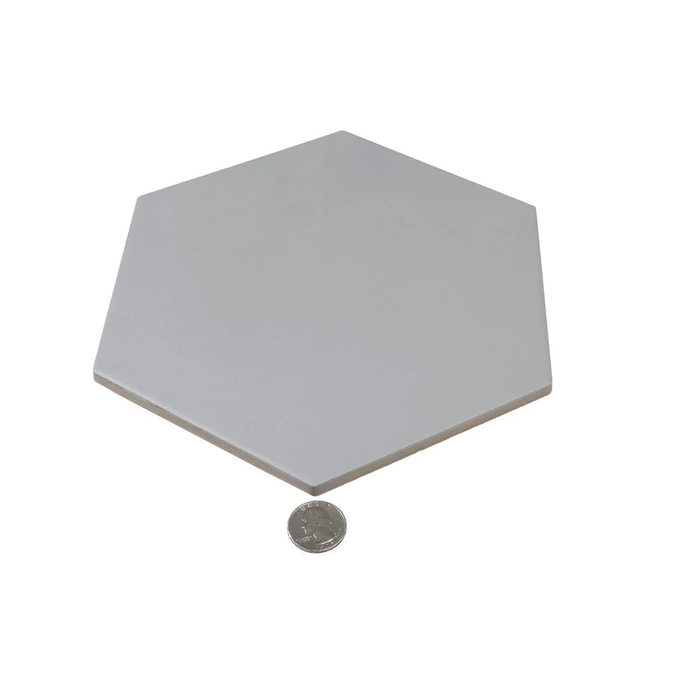 Magic Silver Porcelain Hexagon Tile