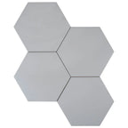 Magic Silver Porcelain Hexagon Tile