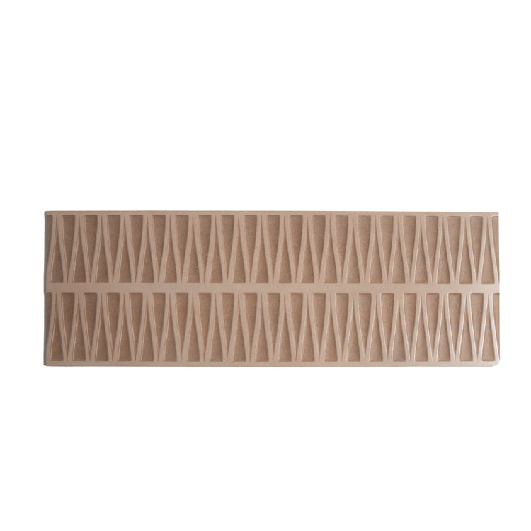 Tera Cotta Geometric Ceramic Wall Tile Sample | Tile Club