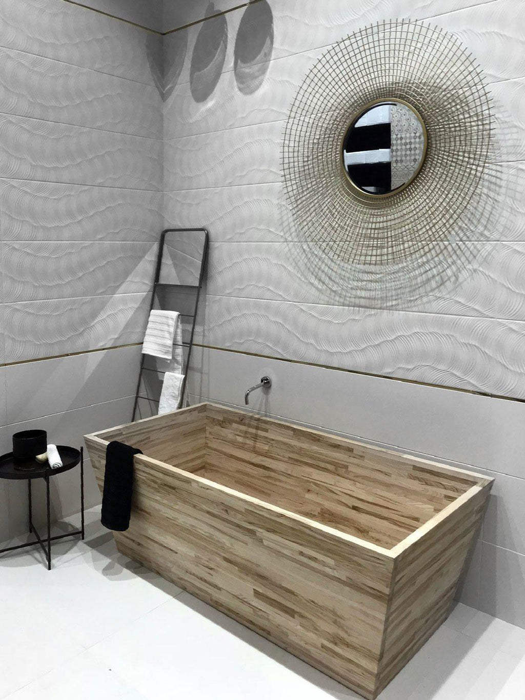 Tex Ivory Atomic Ceramic Tile | Tile Club