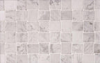 Textured Carrara Brick Marble Mosaic Tile | Tile Club