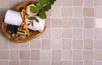 Textured Crema Marfil Brick Marble Mosaic Tile