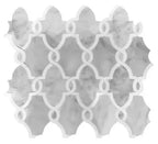 Carrara & Thassos White Chains Marble Mosaic Tile | Tile Club