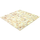 Toasted Marshmallow Mixed Squares Glass Pool Tile | Tile Club