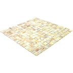 Toasted Marshmallow Mixed Squares Glass Pool Tile | Tile Club
