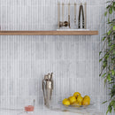 True Carrara Arc Fluted | Tile Club