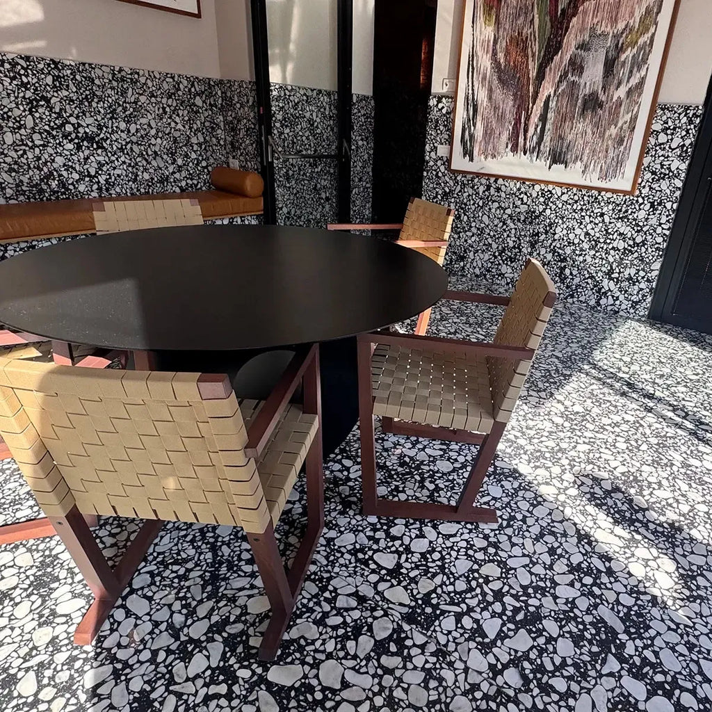 Black and White Real Terrazzo Tile 24" x 24" | Tile Club