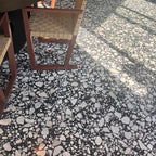 Black and White Real Terrazzo Tile 24" x 24" | Tile Club