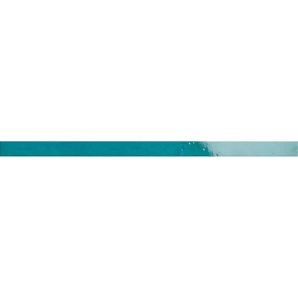 Camila Turquoise Porcelain Bullnose Tile Trim | Tile Club