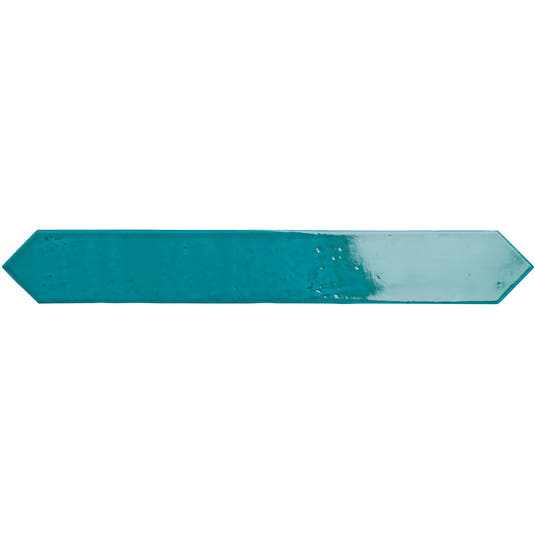 Camila Turquoise Picket Porcelain Tile Sample | Tile Club