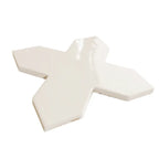 Camila White Cross Porcelain Tile | Tile Club